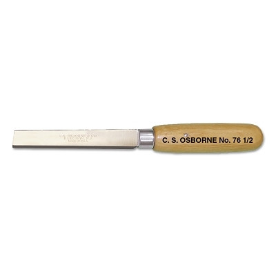 C.S. Osborne 7612 Square Point Knife, 3-7/8 in L, Steel, White Ash Handle