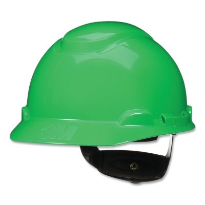 3M 7100239994 SecureFit Pressure Diffusion Ratchet Suspension w/UVicator Hard Hat and Cap, Cap, Non-Vented, Green