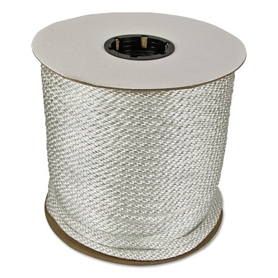 Orion Ropeworks 710120005000 Solid Braid Rope, 2,475 lb Capacity, 500 ft, Nylon (Polyamide), White