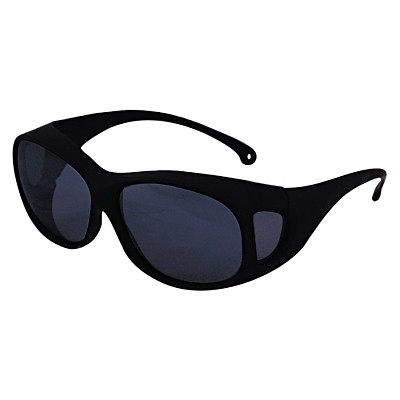 KleenGuard 20747 V50 OTG Safety Glasses, Smoke Polycarbonate Lens, Anti-Fog, Brown, Nylon