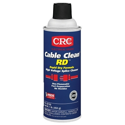CRC 02150 Cable Clean RD High Voltage Splice Cleaners, 16 oz Aerosol Can