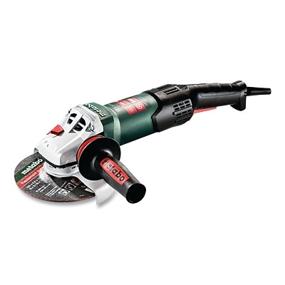 Metabo 601078420 Small Angle Grinder, Quick, 6 in dia, 14.6 A, 9600 RPM, 5/8 in-11 UNC, Paddle Switch, High Torque
