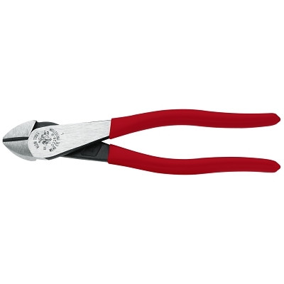 Klein Tools D2288 High-Leverage Diagonal Cutting Pliers, 7.98 in OAL, Plastic-Dipped Handle, 1-3/16 in Cutting L, Standard Cut