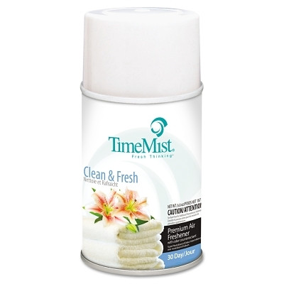 TimeMist 1042771 Metered Aerosol Fragrance Dispenser Refill, Clean N Fresh, 6.6 oz