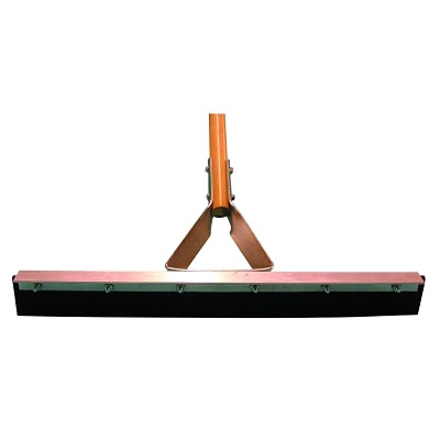 Magnolia Brush 4118 Non-Sparking Floor and Driveway Squeegee, Straight, 18 in, Black Rubber, Includes Handle