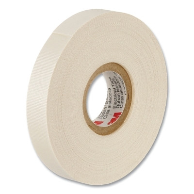 Scotch 7000005814 Glass Cloth Electrical Tape 27, 1/2 in x 66 ft, White