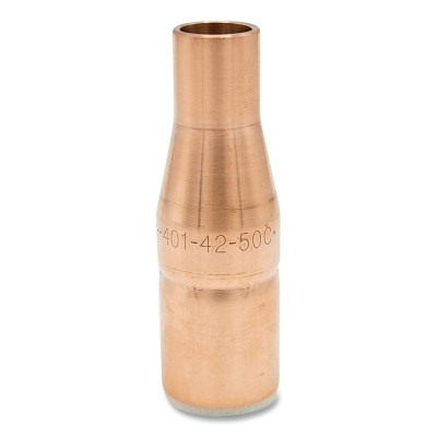 Bernard 401-42-50C Air-Cooled Bore Nozzle, Standard-Duty, Slip-On, 1/2 in Bore, 1/8 in Recess, Bottleneck, Copper