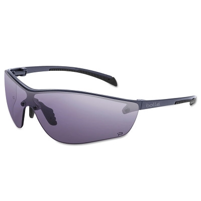 Bolle Safety 40238 SILIUM+ Series Safety Glasses, Smoke Lens, Platinum Anti-Fog/Anti-Scratch