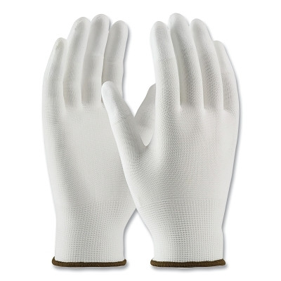 CleanTeam 99-126/S CleanTeam Seamless Knit Clean Environment Gloves, Smooth Grip on Fingertips, Small, White