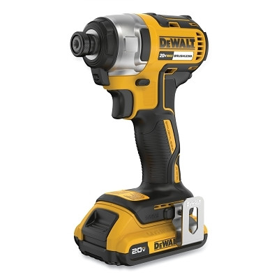 DeWalt DCF787D1 Cordless Impact Driver, Kit, 20V MAX*, Brushless, 1/4 in Drive, Battery, Charger, Tool Bag