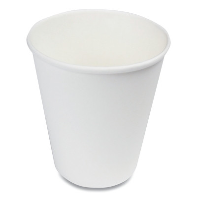 Boardwalk WHT8HCUP Paper Hot Cups, 8 oz, White