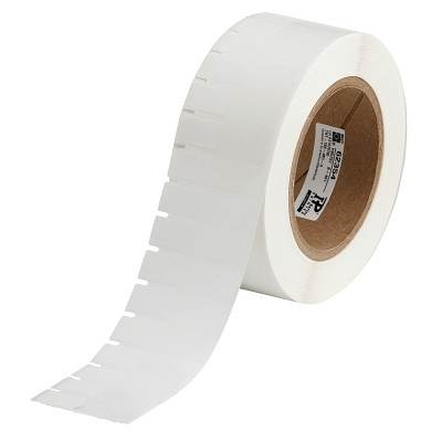 Brady THT1224613 Thermal Transfer Printable Labels, 0.920 in x 1.8 in, White/Translucent