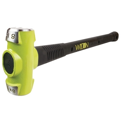 Wilton 20824 B.A.S.H Unbreakable Handle Sledge Hammer, 8 lb Head, 24 in Ergonomic Handle