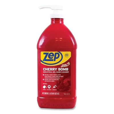 Zep ZUCBHC484 Cherry Bomb Gel Hand Cleaner, 48 oz, Bottle