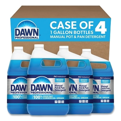 Dawn Professional 57445 Manual Pot and Pan Dish Detergent, Original Scent, 1 Gallon Bottle