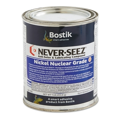 Never-Seez 30800825 Pure Nickel Special Nuclear Grade Anti-Seize Compound 1 Lb Can