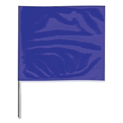 Presco 2318B Wire Stake Flag 2 In x 3 In 18 In Staff Blue 100-Pack