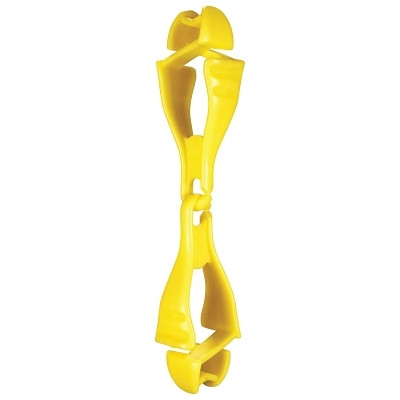 Ergodyne 19119 Squids 3400 Glove Clip Holder with Dual Clips, Hi-Viz Lime Green