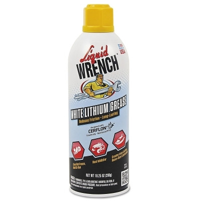 LIQUID WRENCH L616 White Lithium Grease, 10.25 oz Aerosol Can