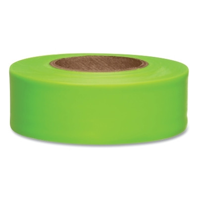 Presco TFLG Taffeta Flagging Tape, 1-3/16 in x 150 ft, Lime Glo