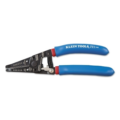 Klein Tools 11057 Klein-Kurve Wire Stripper/Cutter, 7.5 in OAL, 20 to 30 AWG Solid/22 to 32 AWG Stranded, Blue/Red Handle