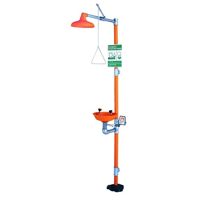 Guardian Equipment G1902P Eye Wash & Shower Station, 11-3/4 in Bowl dia