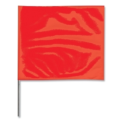 Presco 4521R Wire Stake Flag 4 In x 5 In 21 In Staff Red 100-Pack
