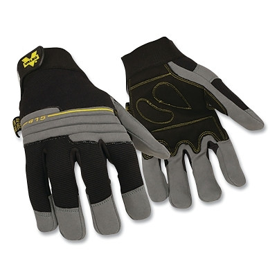 Valeo V14867-2XL V415 Anti-Vibration Impact Gloves, Synthetic Leather, 2X-Large, Black/Grey