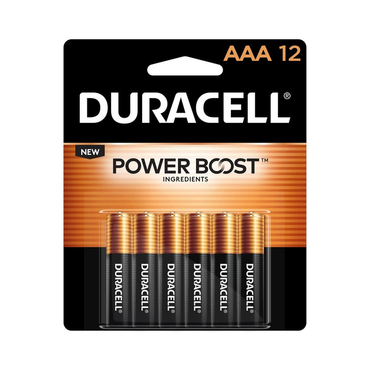 Alkaline Battery, MN2400, Coppertop, AAA, 12PK, 20/CS