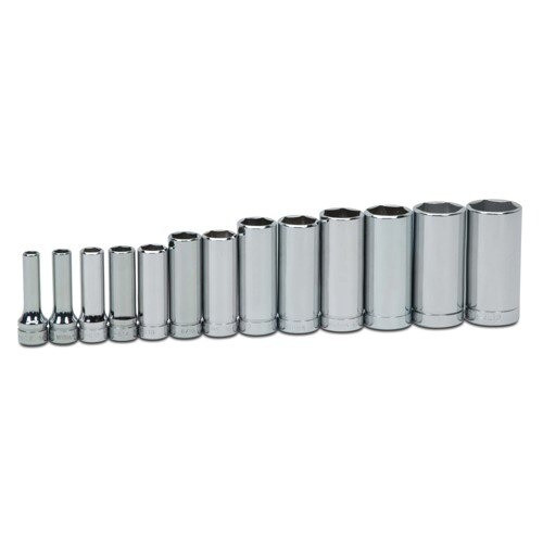 Williams 3/8" Dr Deep Socket Set 6-Pt 13-Pcs