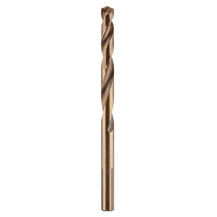 Jobber Drill, 6.5 MM Size, 4 Inch L, Cobalt, Bright, Split