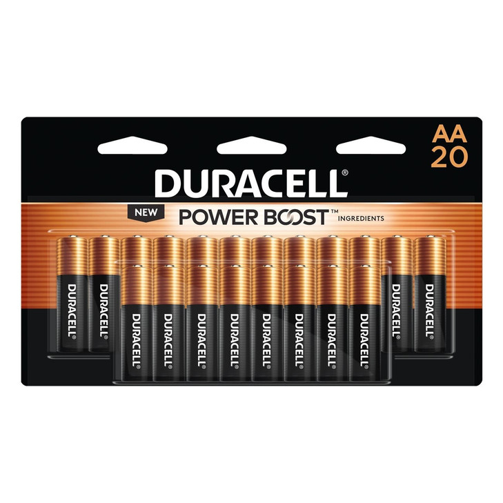 Alkaline Battery, MN1500, Coppertop, AA, 20PK, 12/CS