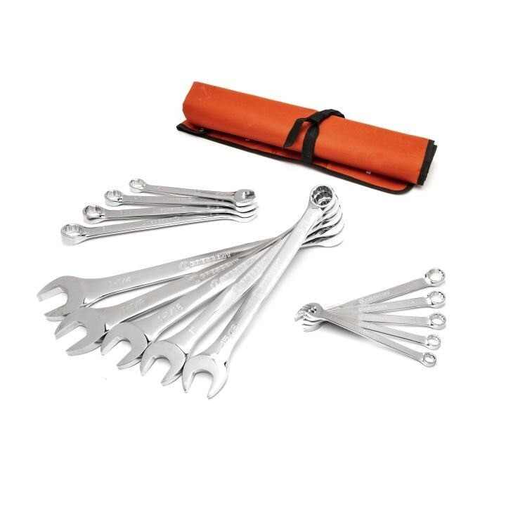 Combination Wrench Set, Alloy Steel, SAE, 3/8 Inch