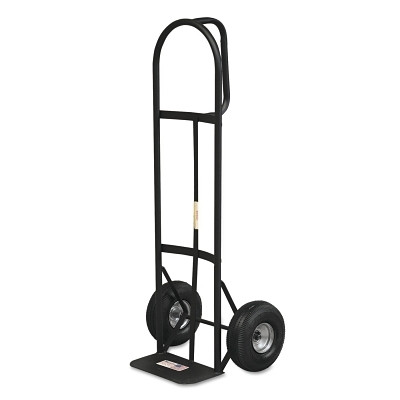 Milwaukee Hand Trucks 30019 D-Handle Hand Truck, 800 lb Load Cap, 7.5 in x 14 in Toe Plate, Pneumatic with Steel Hub Wheels