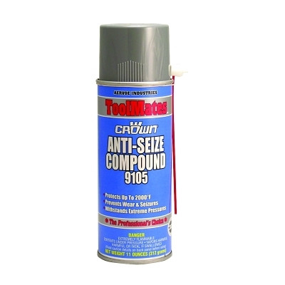 Crown 9105 Anti-Seize Compounds, 16 oz Aerosol Can, Black