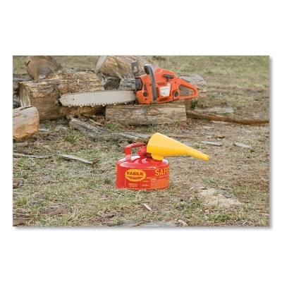 Eagle UI10FS Type I Safety Can 1 Gallon Galvanized Steel Red with Funnel Flammables