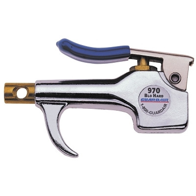 Guardair 970 ThumbSwitch Series Safety Air Gun, Brass Venturi Nozzle, Rubber-Cushioned Steel Lever
