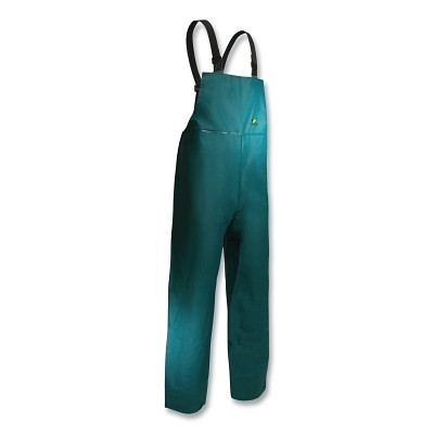 ONGUARD 7125000.LG Sanitex Bib Overalls, PVC, Green, Large