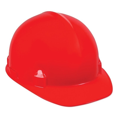 Jackson Safety 14841 SC-6 Hard Hat, 4-point Ratchet, Front Brim, Red