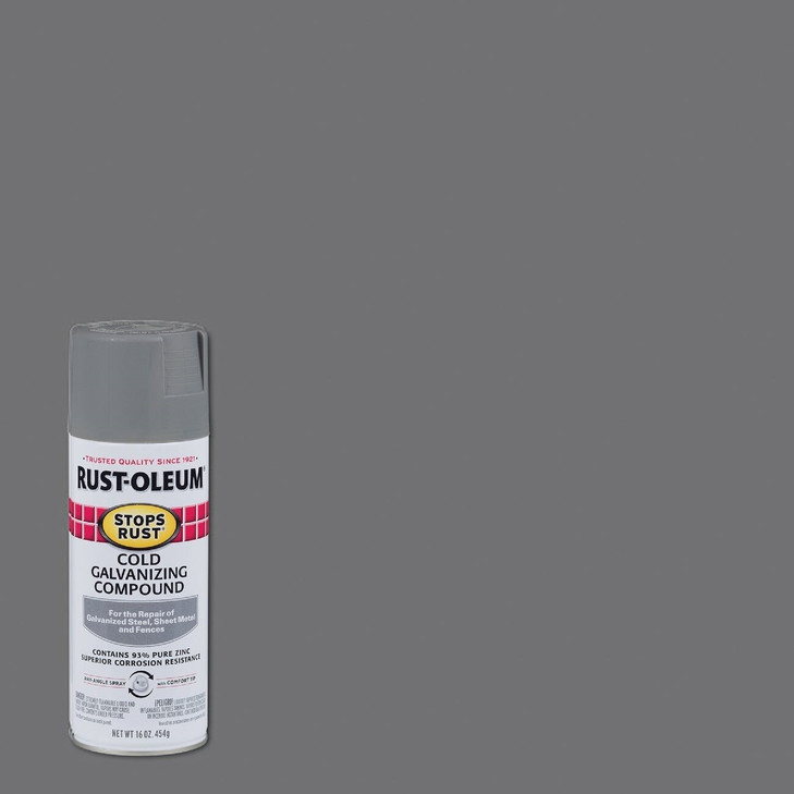 Cold Galvanizing Compound Spray, Gray, 16 oz., 6/case