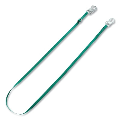 MSA 10201453 V-SERIES Restraint Lanyard, Adjustable Web, 10 ft L, 36C, Small Steel Snaphooks, Single, 400 lb