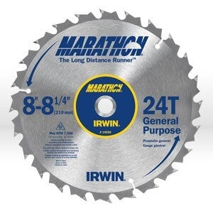 Irwin, Size: 8"-8-1/4" x 24T GP, Arbor: Universal