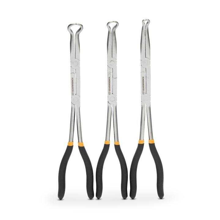 Plier Set, Double-X, Clearcoat, Alloy Steel, 7.1 Inch OAL