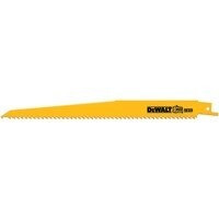 DeWalt Recip Blades, 9" 6TPI Taper Back Bi-Metal Reciprocating Saw Blade (Bulk 25)