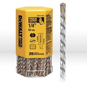SDS Drill Bit, 1/4" x 2" x 4" Rock Carbide(TM) SDS+ Hammer Bit (Bulk-25)