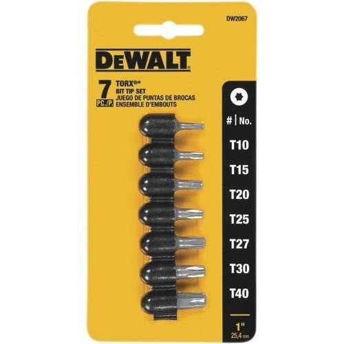 DeWalt Screw Driving, 7-Piece Torx® Bit Tip Set
