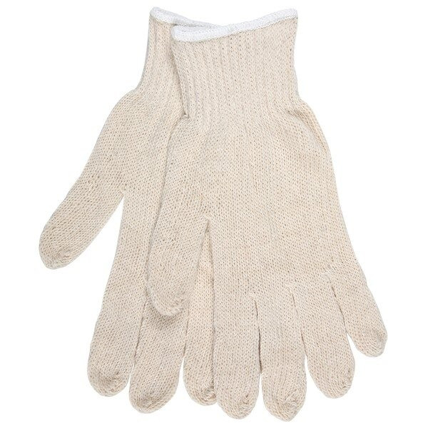 Gloves, Regular Weight, Large, Cotton Polyester Blend
