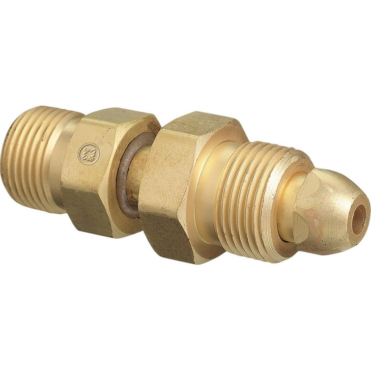 Cylinder Adaptor, Brass, Male/Female Connection Type