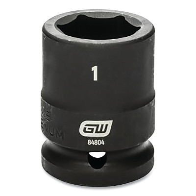 GEARWRENCH 84804 Impact Socket, 3/4 in Drive Size, 1 in Opening Size, 6-point, Standard Length