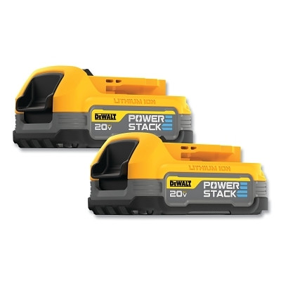DeWalt DCBP034-2 20V MAX* XR POWERSTACK Battery, Lithium-ion, 1.7 Ah, Includes 2-Batteries